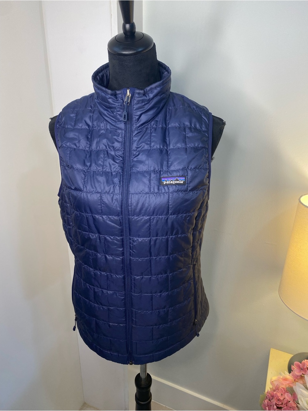 Patagonia Quilted Packable Vest in Navy Blue